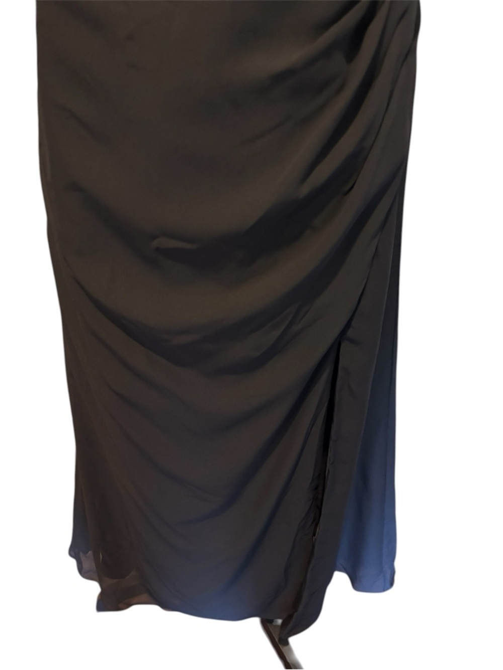 JJ’s House Gurdayia Black A-line Cowl Chiffon Dress #288318, Bust 33”Waist 27.5” - Picture 7 of 14